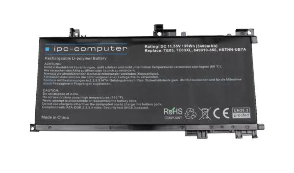 Notebook HP Pavilion 15-bc200 Replacement Akku 39Wh 11,55V